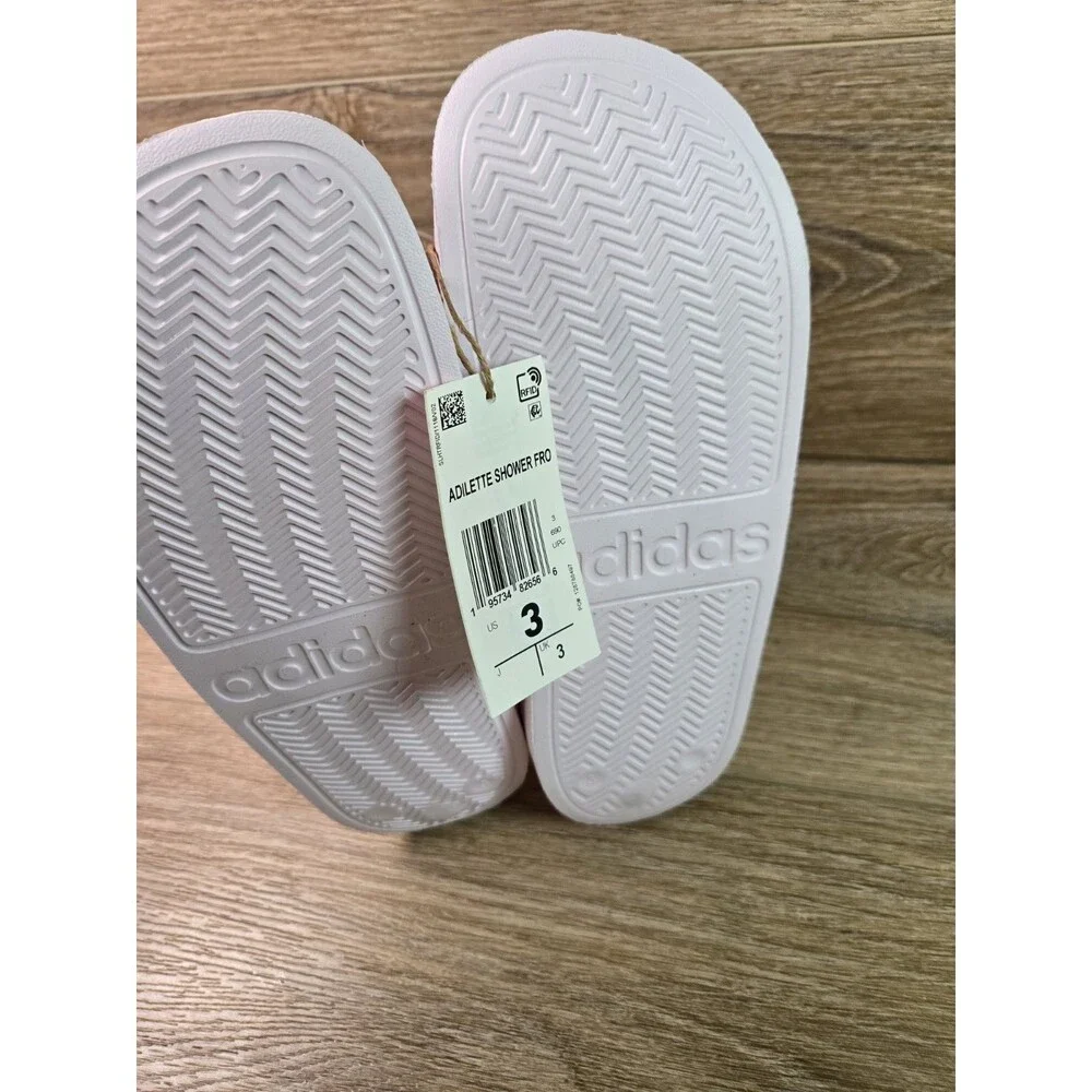 NEW adidas X Disney Kids' Frozen Adilette Shower Slides Big Kid 3